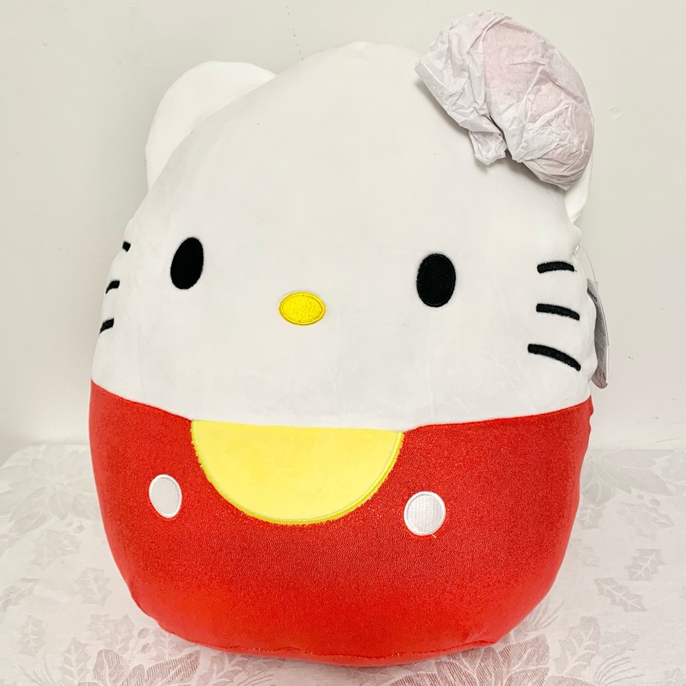 Hello Kitty Squishmallow 20” NEW Red White